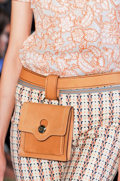 Tory Burch belt pouch, Spring 2014, MXS. Now that's a different take on the fanny pack.
