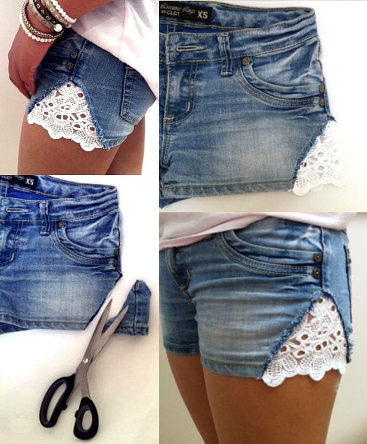 Shorts are must-have for summer days, so it is very good idea to make some creative shorts in the confort of your home. We all know and enjoy the trick of getti