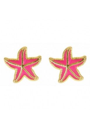 Although summer is coming to an end, you can carry the beach with you by wearing the Pacific earrings in bubble gum pink, aqua or white all year round! #SwellCaroline #Starfish #Preppy