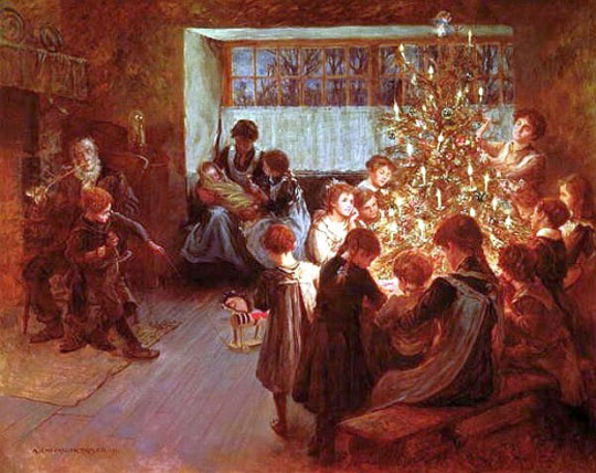 The Christmas Tree by Albert Chevallier Tayler 1911 540 M