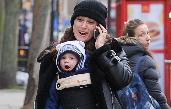 mini Keira Knightley is not hiding her little baby girl Edie
