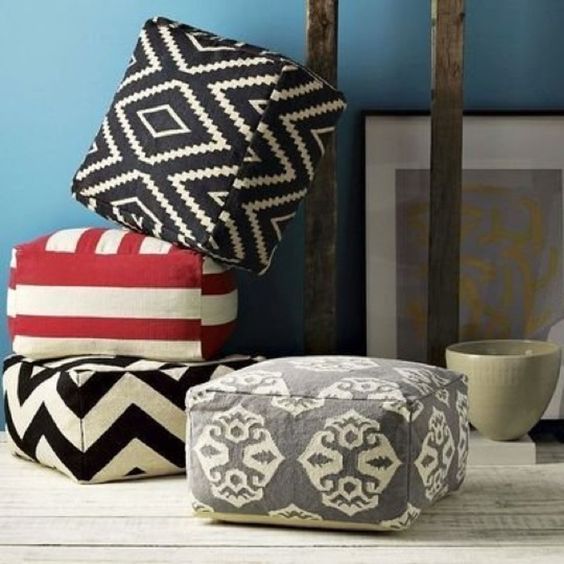 Weekend Project: Make Your Own Floor Pouf from $3 IKEA Mats — Retropolitan