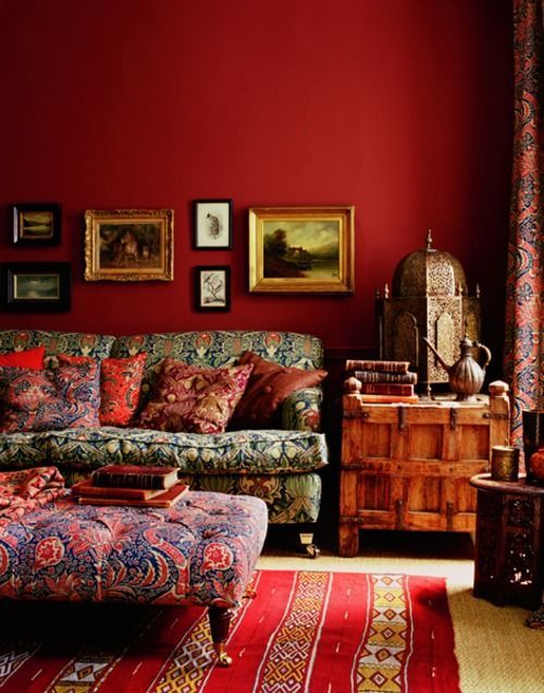 Attract prosperity and wealth with Feng Shui | Red + gold bohemian decor | Girlfriend is Better