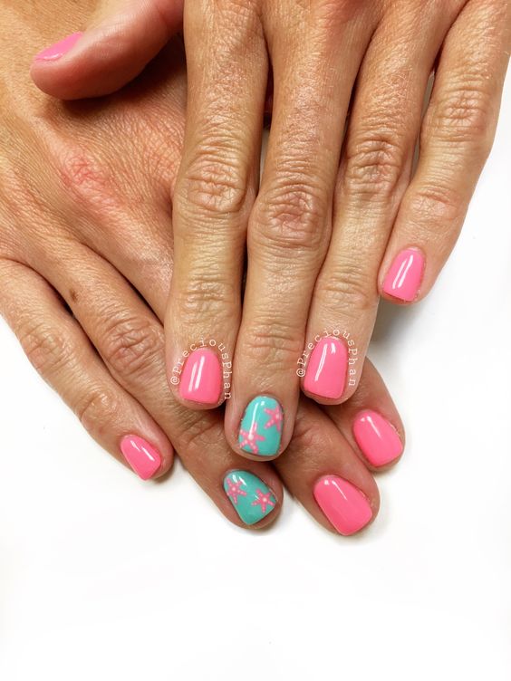 Star fish nails. Summer nails. Beach nails. #PreciousPhanNails