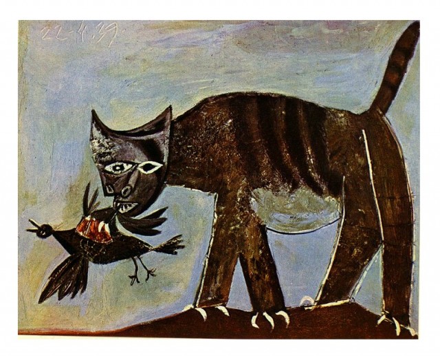 Cat catching a bird, 1939 – Pablo Picasso