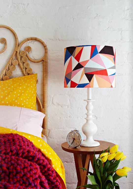 love this bright and colorful lampshade