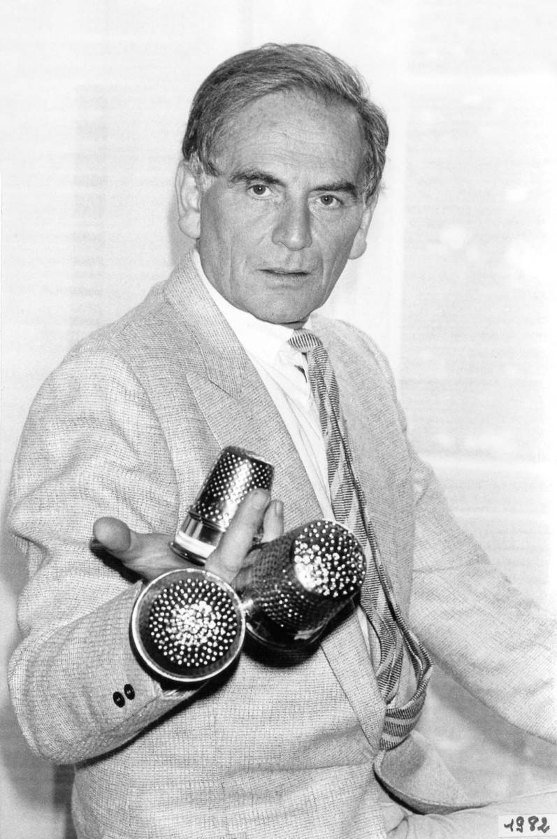 cardin with his three golden thimble awards 1