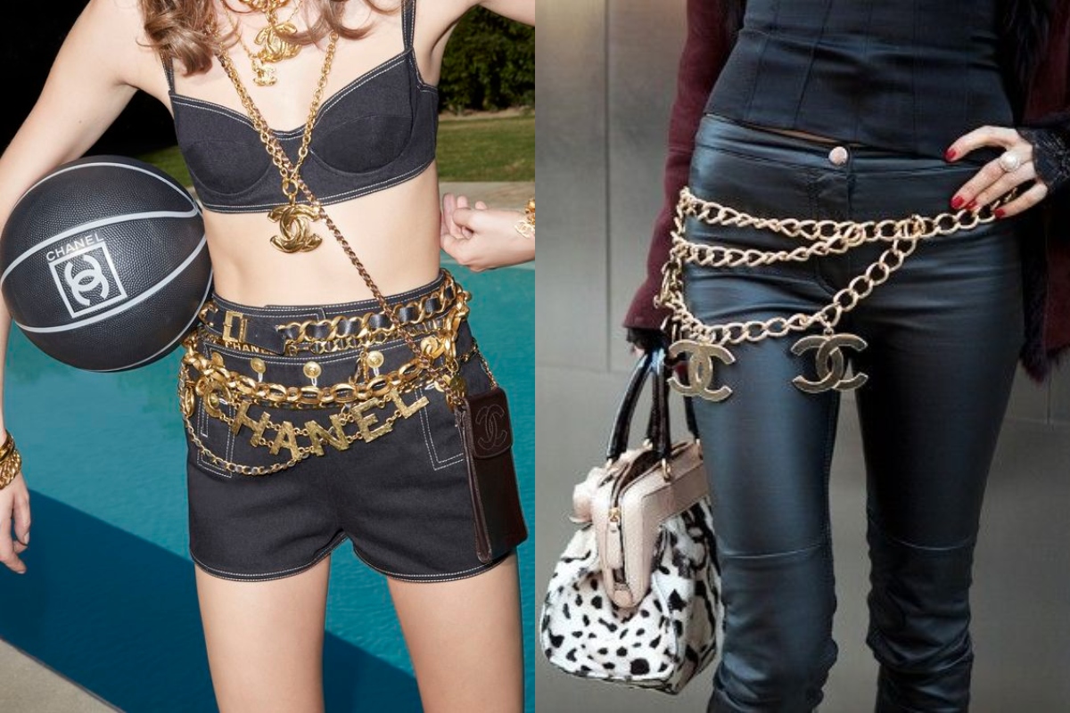 chanel chains belt cover
