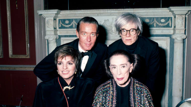 liza minnelli and choreographer martha graham w back row l r fashion designer halston and designer andy warhol photo by ann clifforddmithe life picture collectiongetty images
