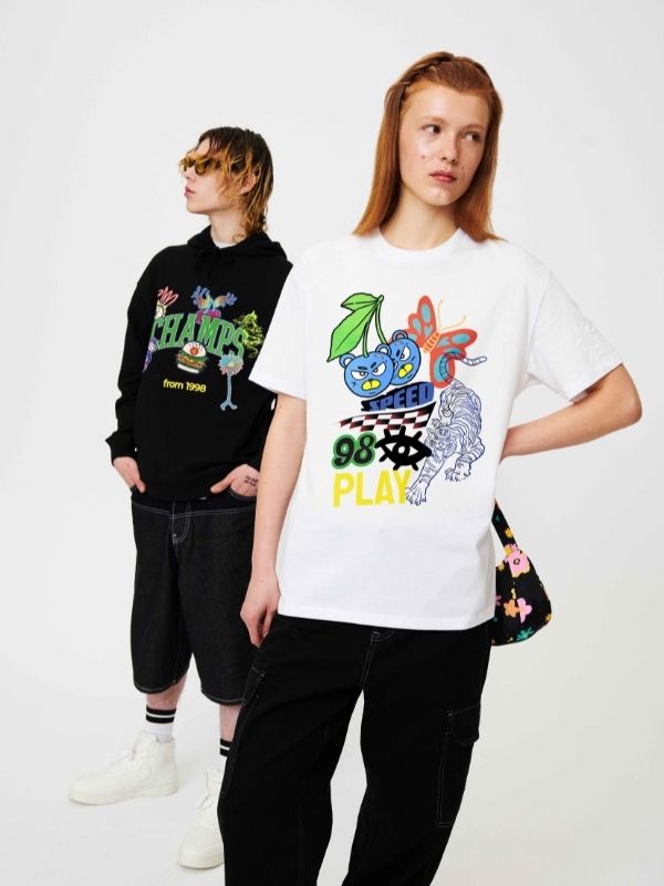 BERSHKA CUSTOM LAB - PRINT